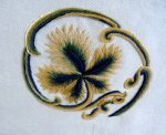 sample of crewelwork embroidery by Philippa Turnbull